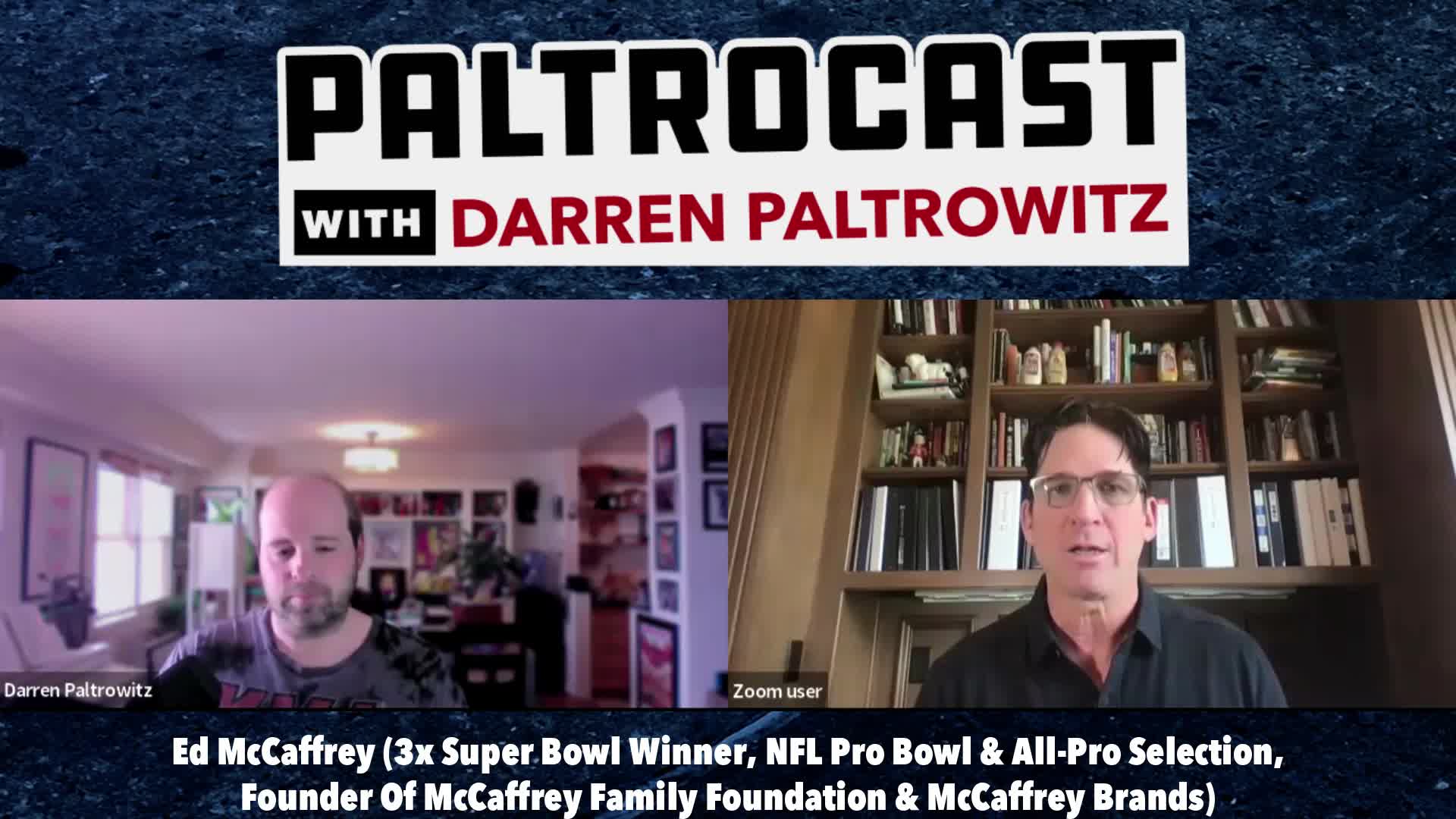 Thumbnail image for Paltrocast: NFL great Ed McCaffrey and musician Peter Holsapple