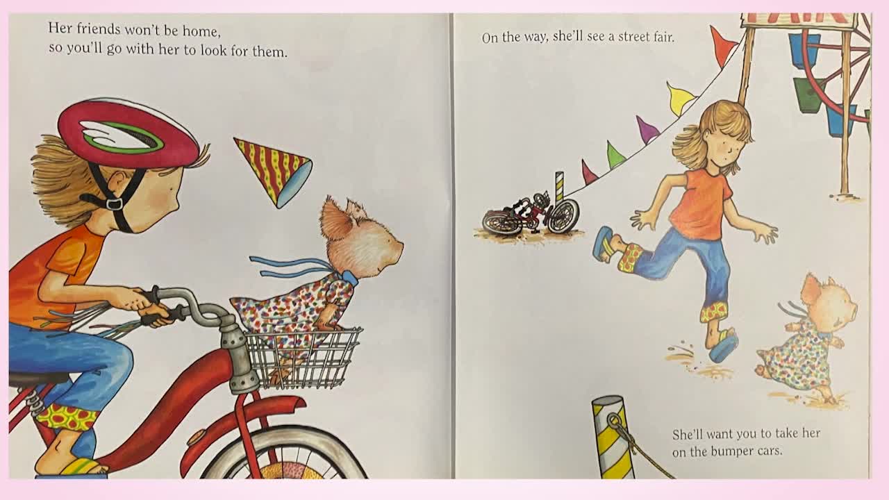Thumbnail image for Cosette's Enchanted Journeys:"If You Give a Pig a Party" and "Curious George at the Parade"