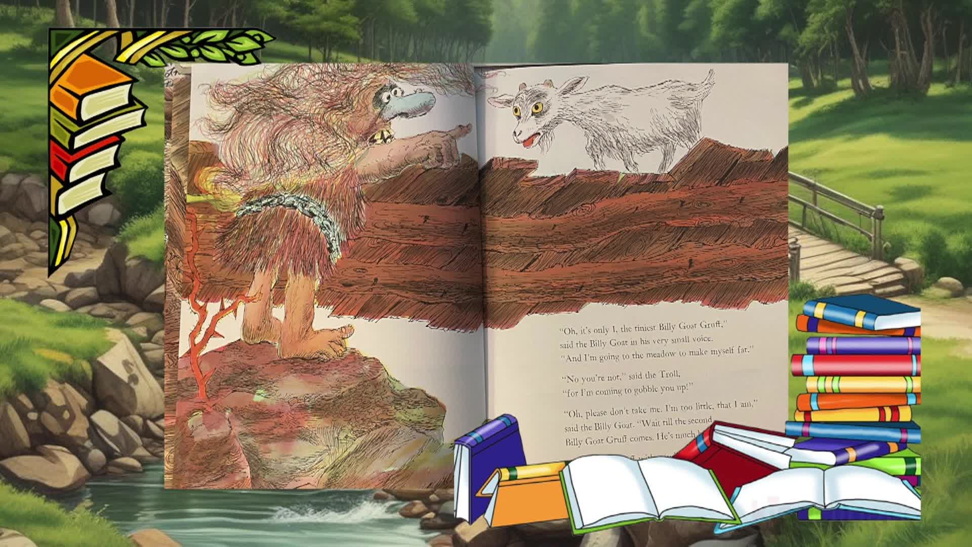 Cosette's Enchanted Journey's Ep. 52: "The Three Billy Goats Gruff" Paul Galdone