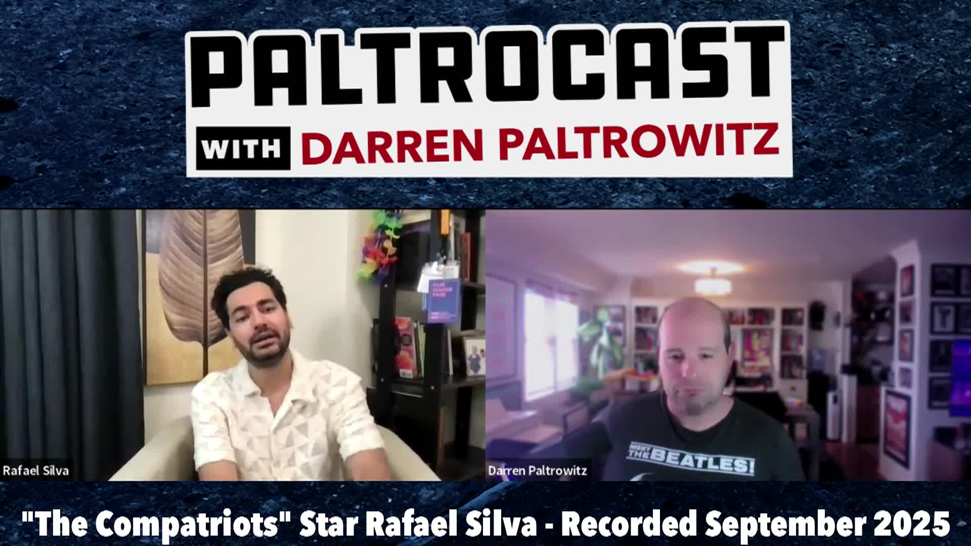 Thumbnail image for Paltrocast: comic book artist Joe Kelly and "The Compatriots" star Rafael Silv