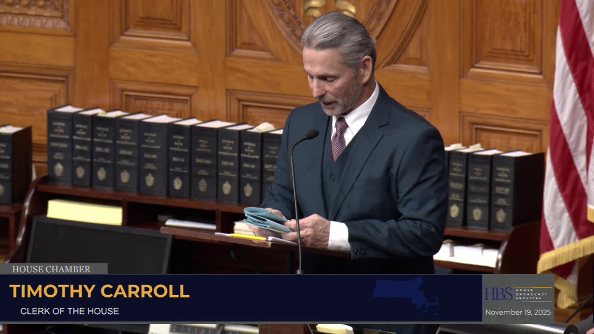 MA House/Senate Joint Formal Session: $2.3B supplemental FY25 budget closeout bill 11/19/25