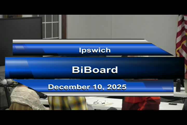 Ipswich Select Board as Electric Light Commissioners Bi-Board Meeting 12/10/25