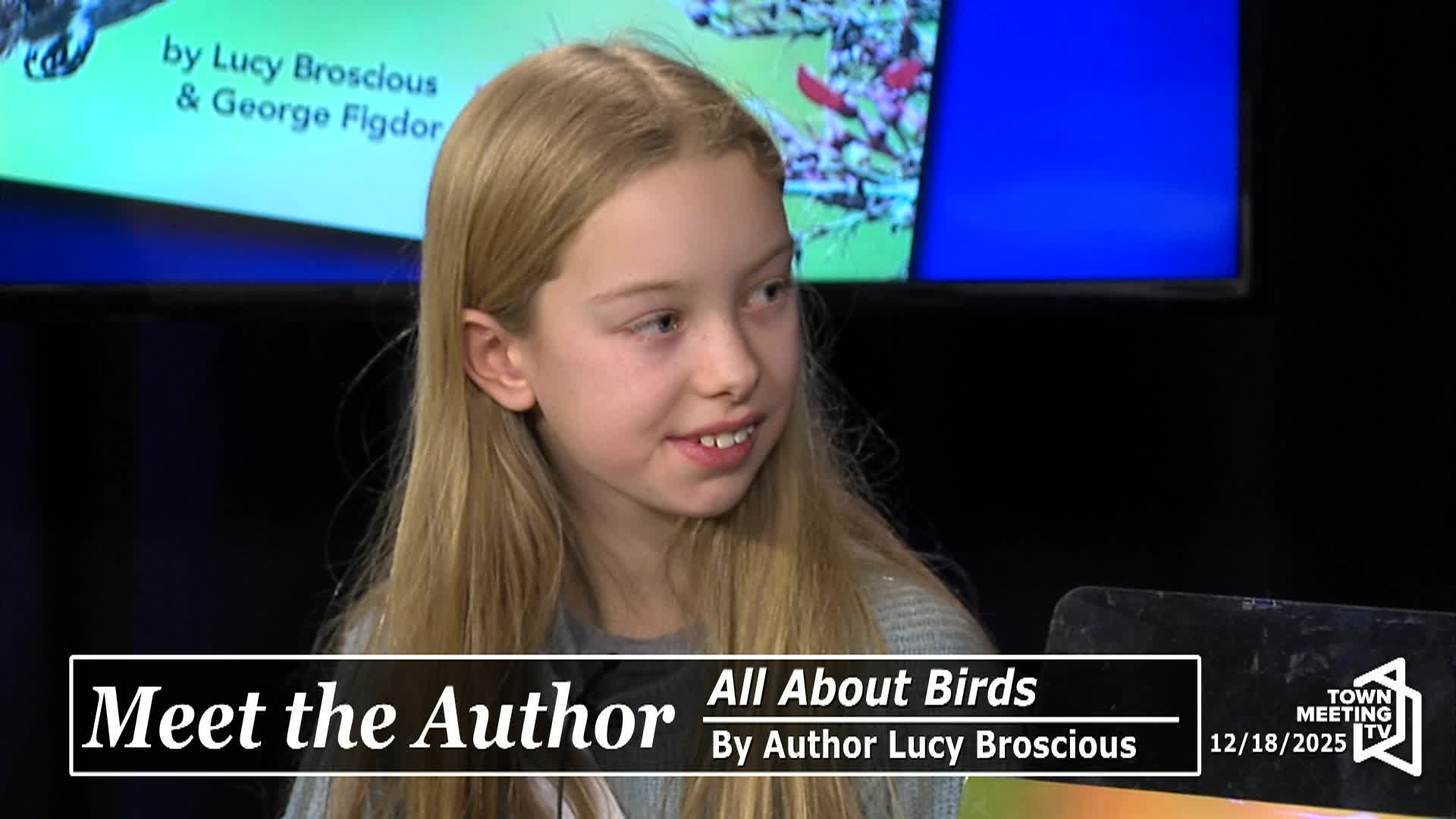 Meet the Author:  author Lucy Broscious, All About Birds