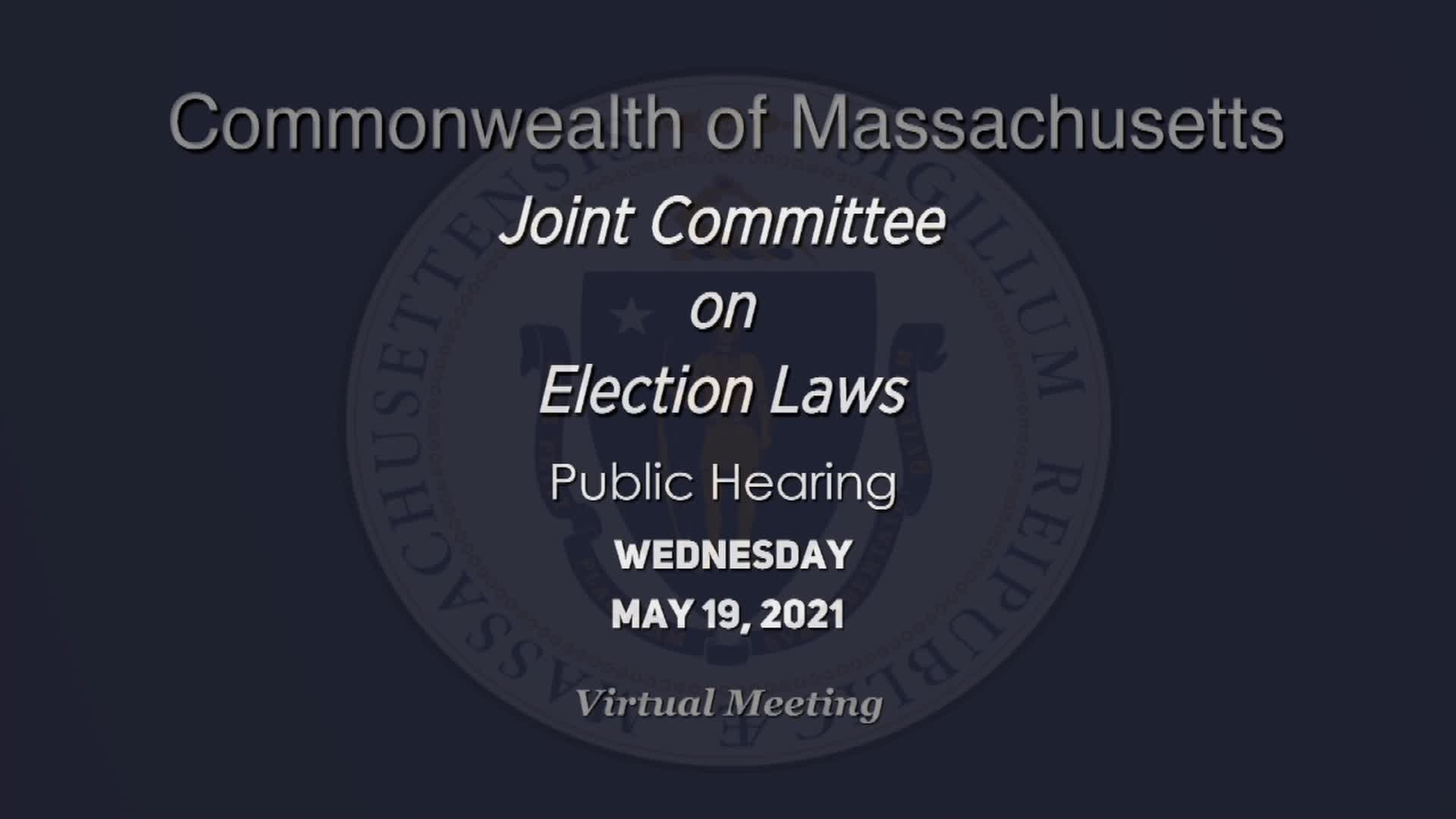 Thumbnail image for MA Joint Public Hearing Election Laws 5/19/21