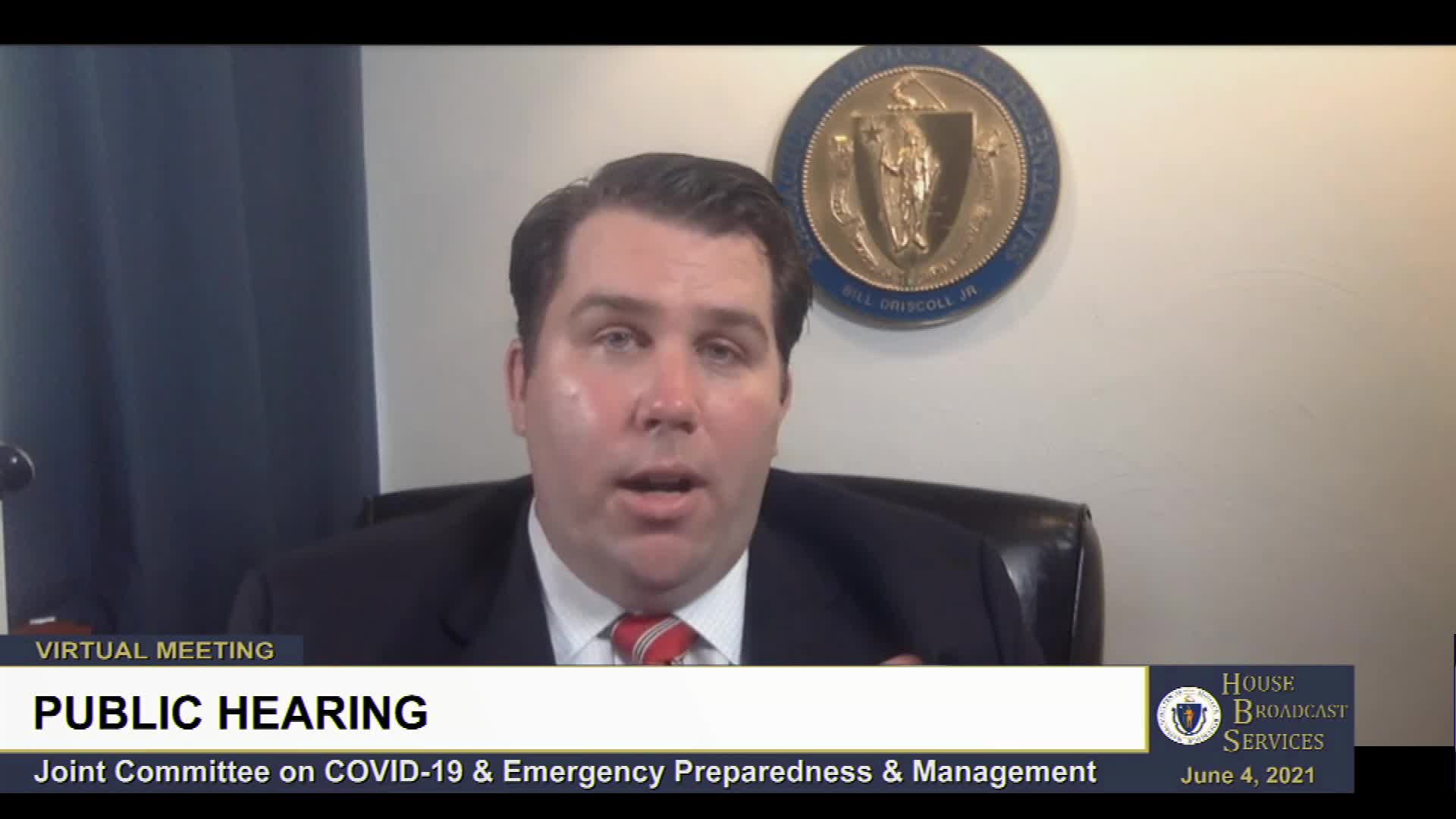 Thumbnail image for MA Joint Committee Public Hearing Covid-19 & Emergency Preparedness 6/4/21 1 of 2