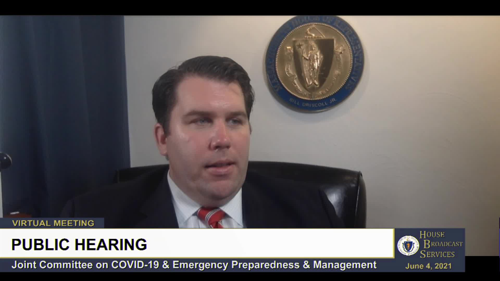 Thumbnail image for MA Joint Committee Public Hearing Covid-19 & Emergency Preparedness 6/4/21 2 of 2