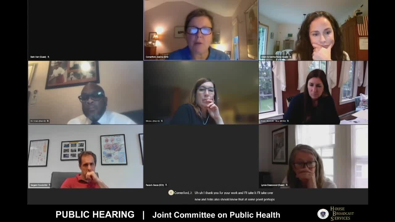 Thumbnail image for MA Joint Committee on Public Health Hearing Part 3 of 5