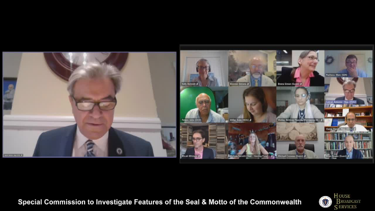 Thumbnail image for MA Special Commission: Investigates Seal & Motto Public Hearing 7/19/21