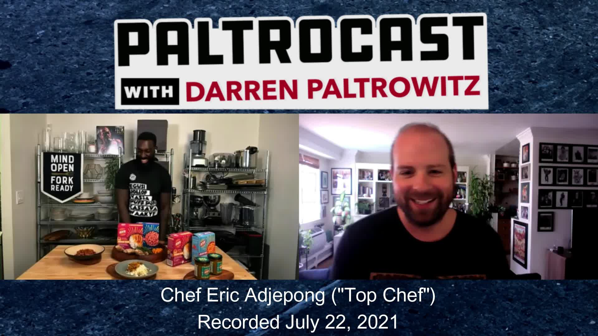 Thumbnail image for Paltrocast: Chef Eric Adjepong, actor/director Daniel Baldwin and musician Danko Jones