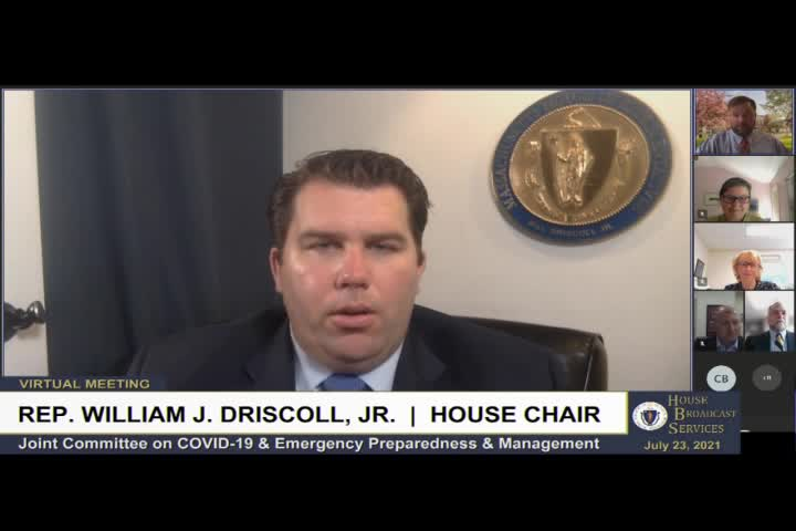 Thumbnail image for MA Joint Public Hearing: COVID-19 and Emergency Preparedness Pt 2 of 2 7/23/21