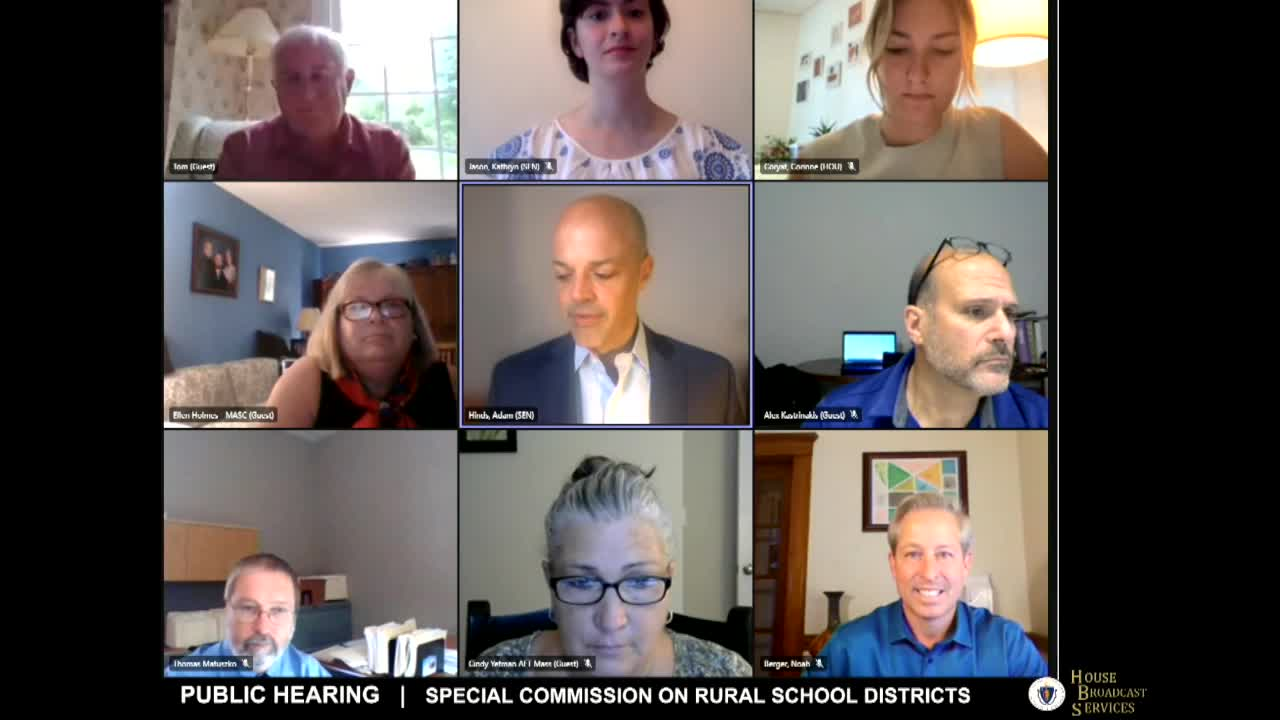 Thumbnail image for MA Special Commission Public Hearing: Rural School Districts